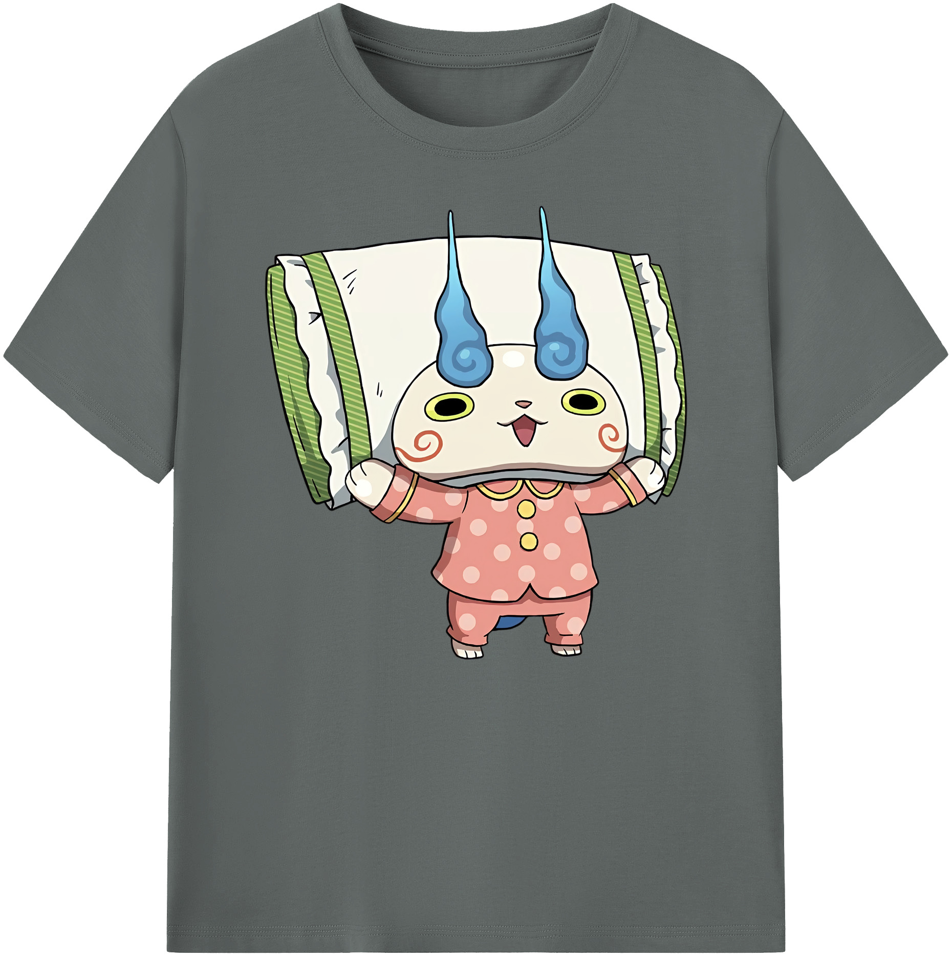 （画像用） 妖怪ウォッチ Yo-kai Watch 綿100％ メンズ半袖Tシャツ｜肌触りやわらか＆通気性